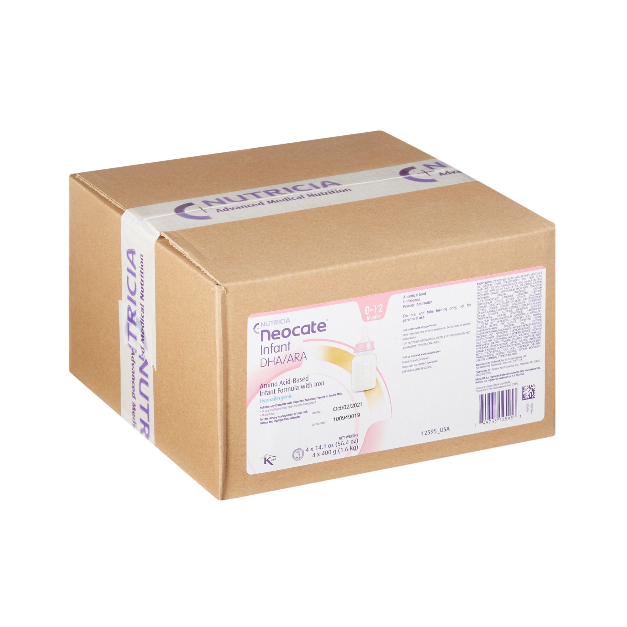 Neocate® DHA & ARA Infant Formula, 14.1-ounce can 125626