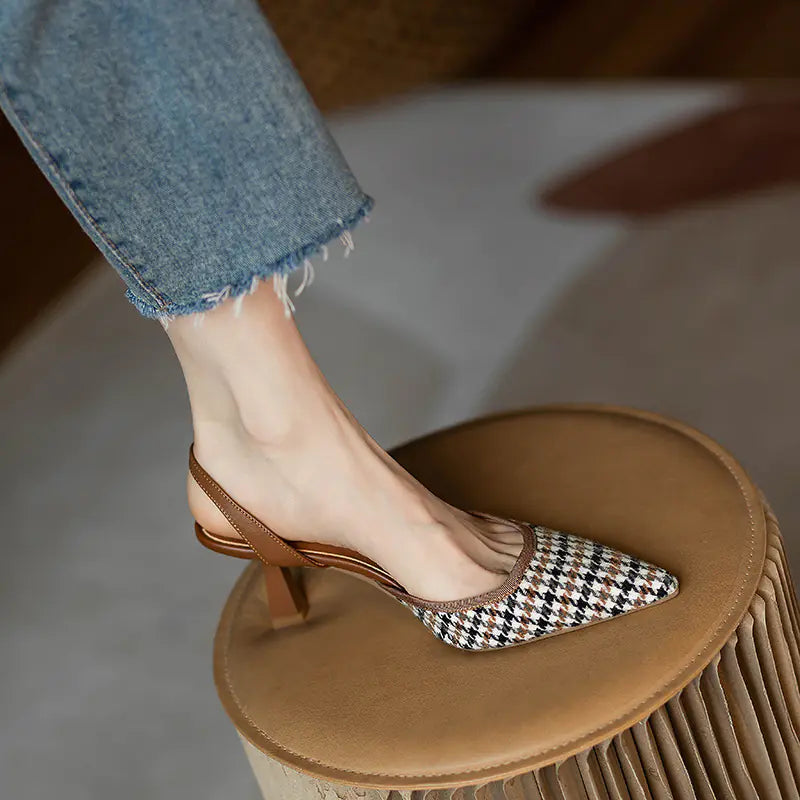 Vintage Pointed Toe Heels for Women
