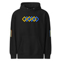 The Adidas Fleece Unisex Hoodie with Tribal Print & African Print Logo