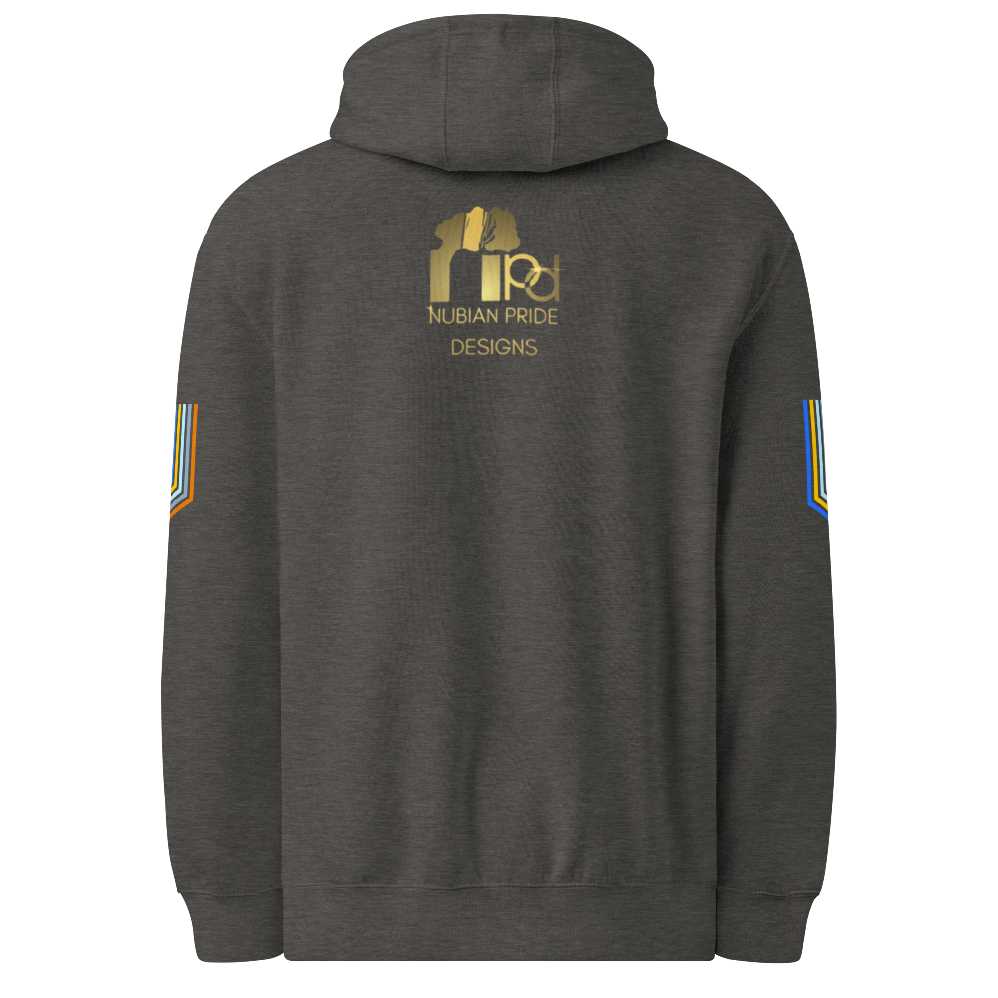 The Adidas Fleece Unisex Hoodie with Tribal Print & African Print Logo